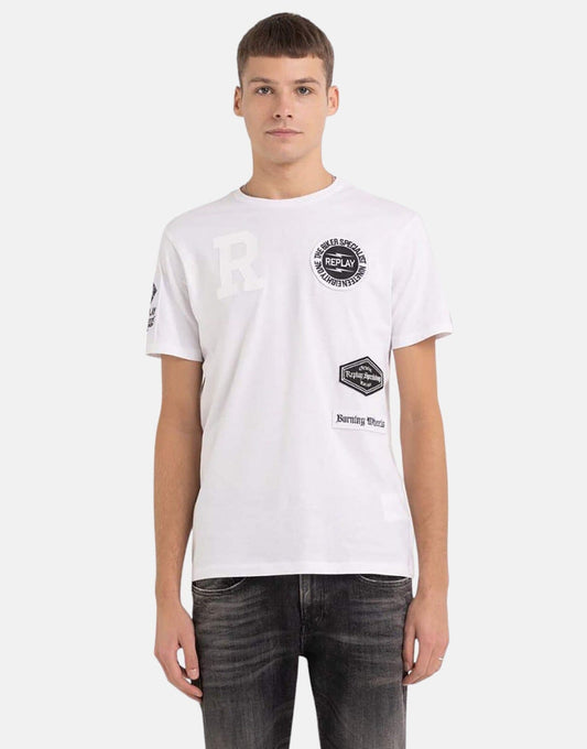 Replay Badge T-Shirt White