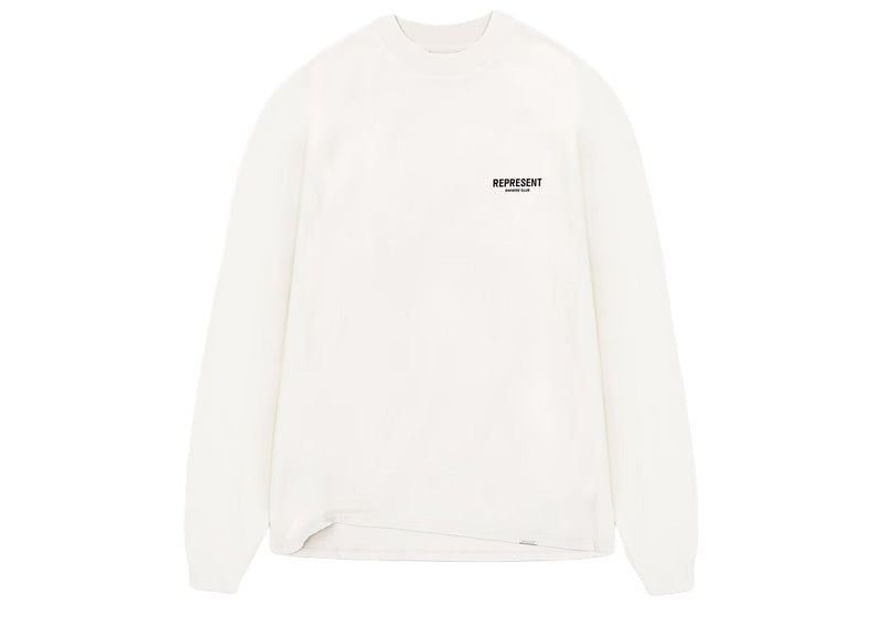 Represent Owners Club Bubblegum Flat White L/S T-shirt