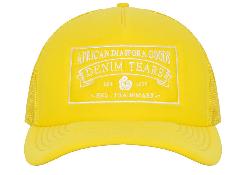 Denim Tears ADG Yellow Trucker Hat