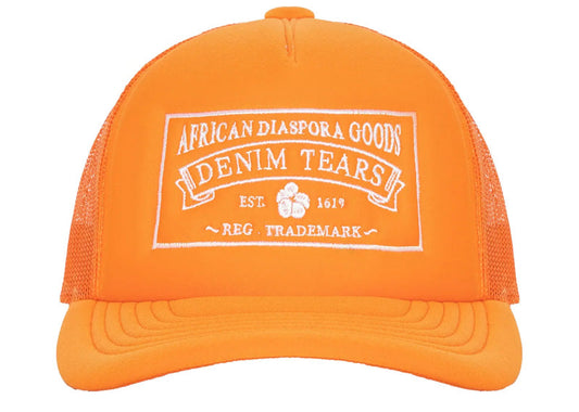 Denim Tears ADG Orange Trucker Hat