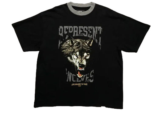 Represent Pressure To Kill Printed Black T-shirt