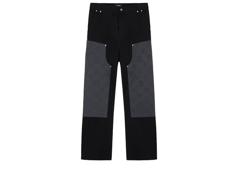 Represent Embossed Utility Pants Black Iron