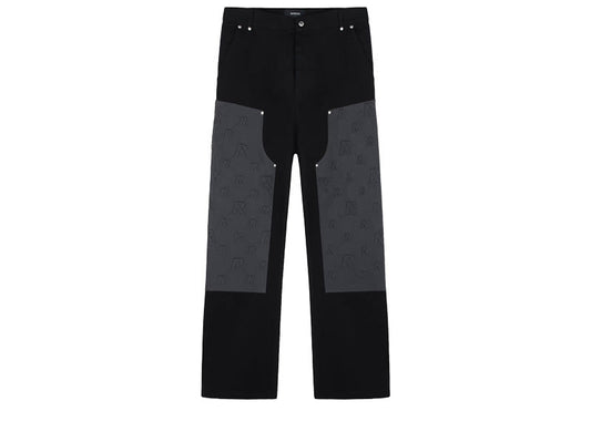 Represent Embossed Utility Pants Black Iron