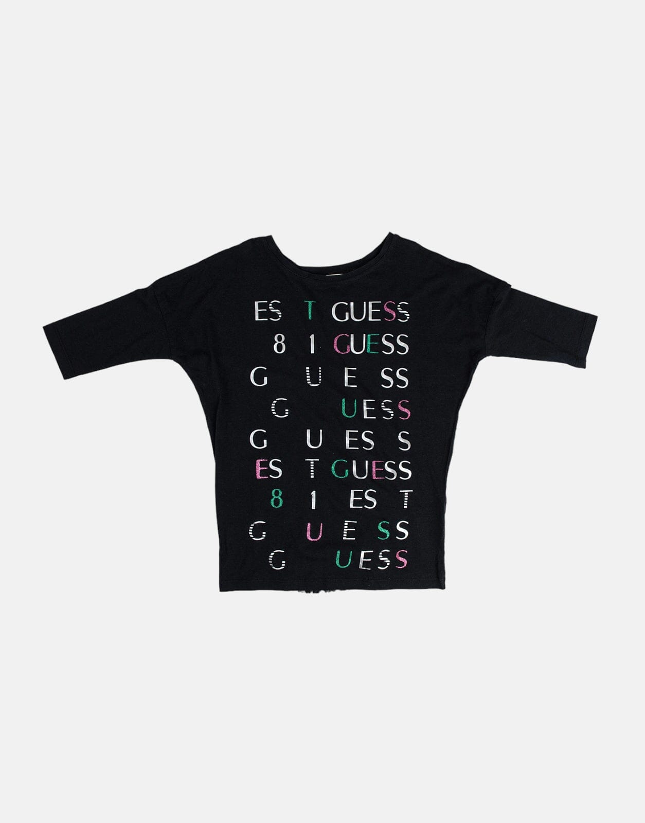 Guess Girls Lace Inset T-Shirt