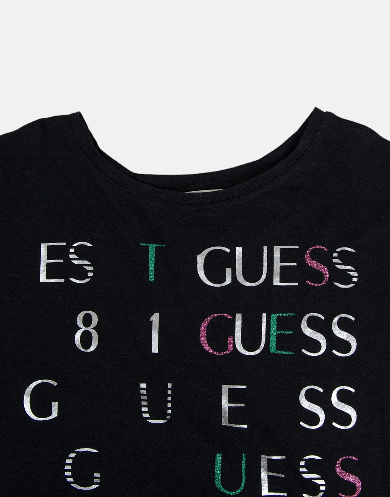 Guess Girls Lace Inset T-Shirt