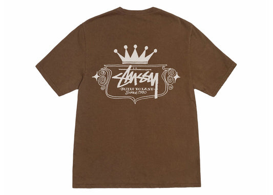 Stussy Built To Last Pigment Dyed Tee Brown