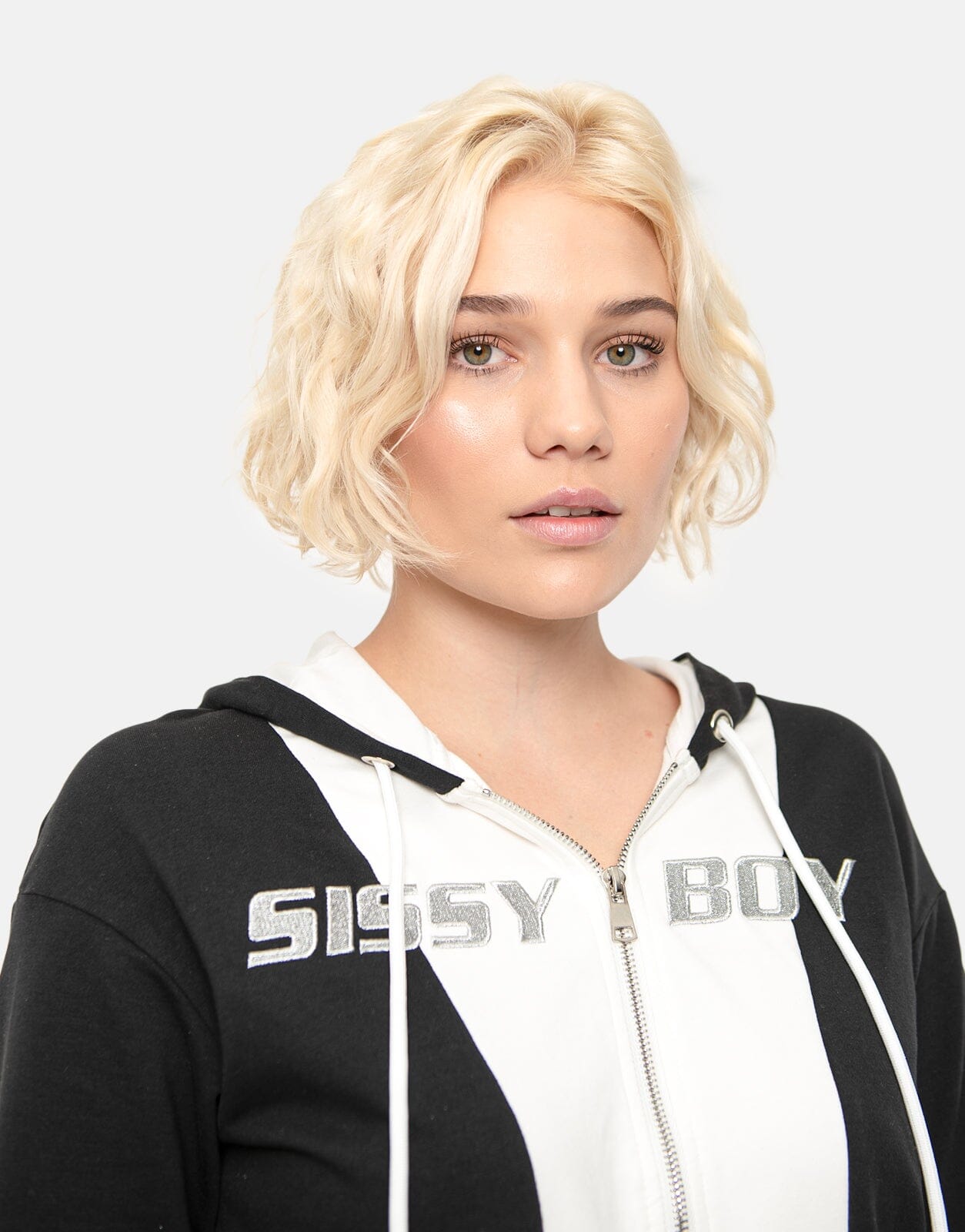 Sissy Boy Contrast Panel Hood Jacket