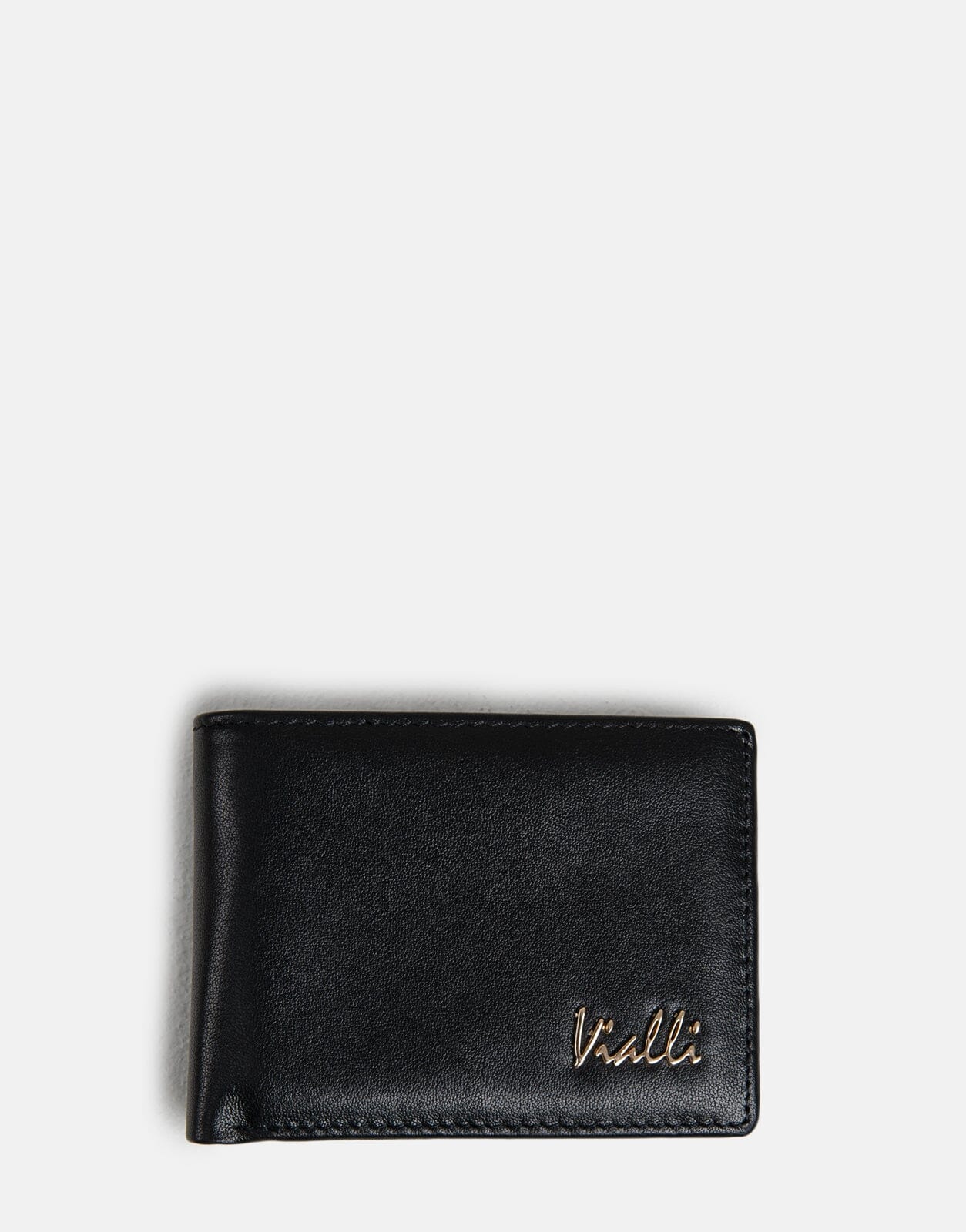 Vialli Tri Fold Black Wallet