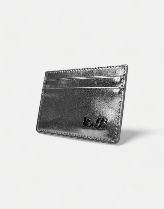 Vialli Patern Silver Card Holder