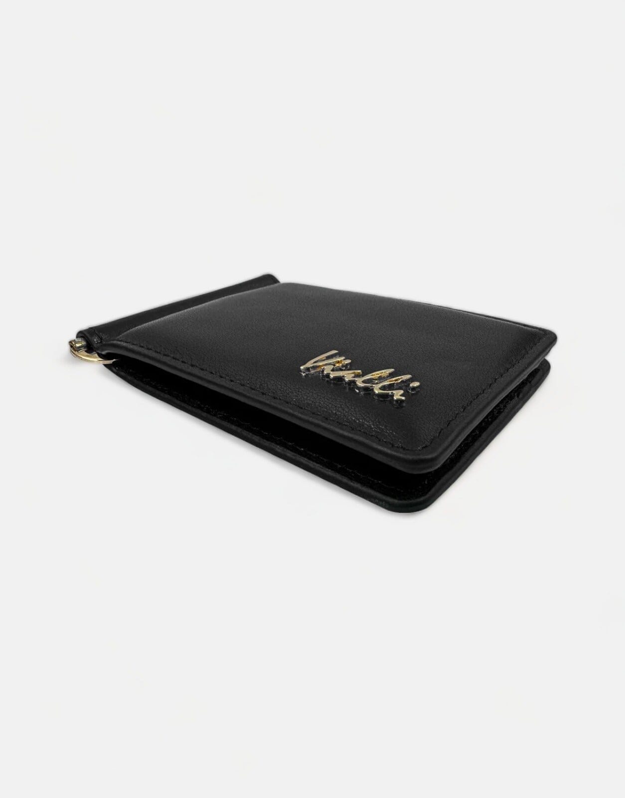 Vialli Black Money Clip Wallet