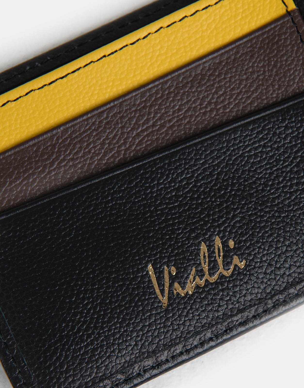 Vialli Black Brown Mellow Wallet