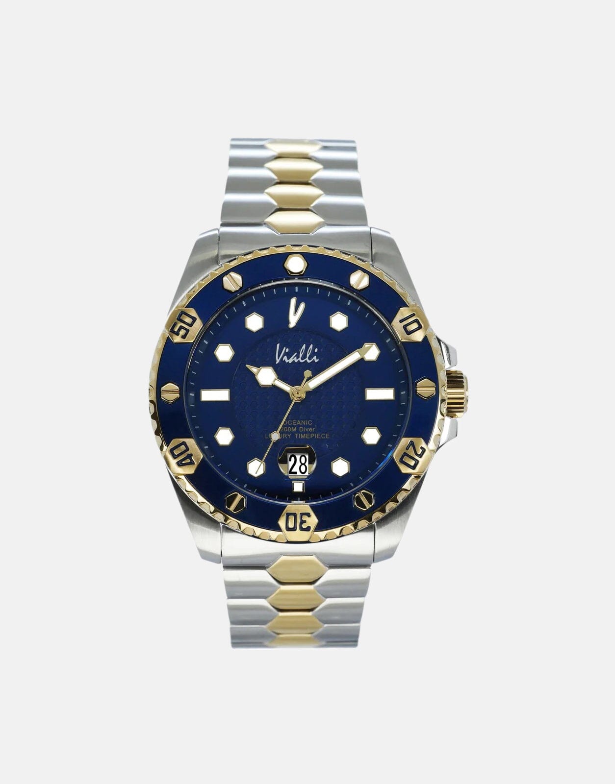 Vialli Elba Oceanic Blue/Silver Stainless Steel Watch