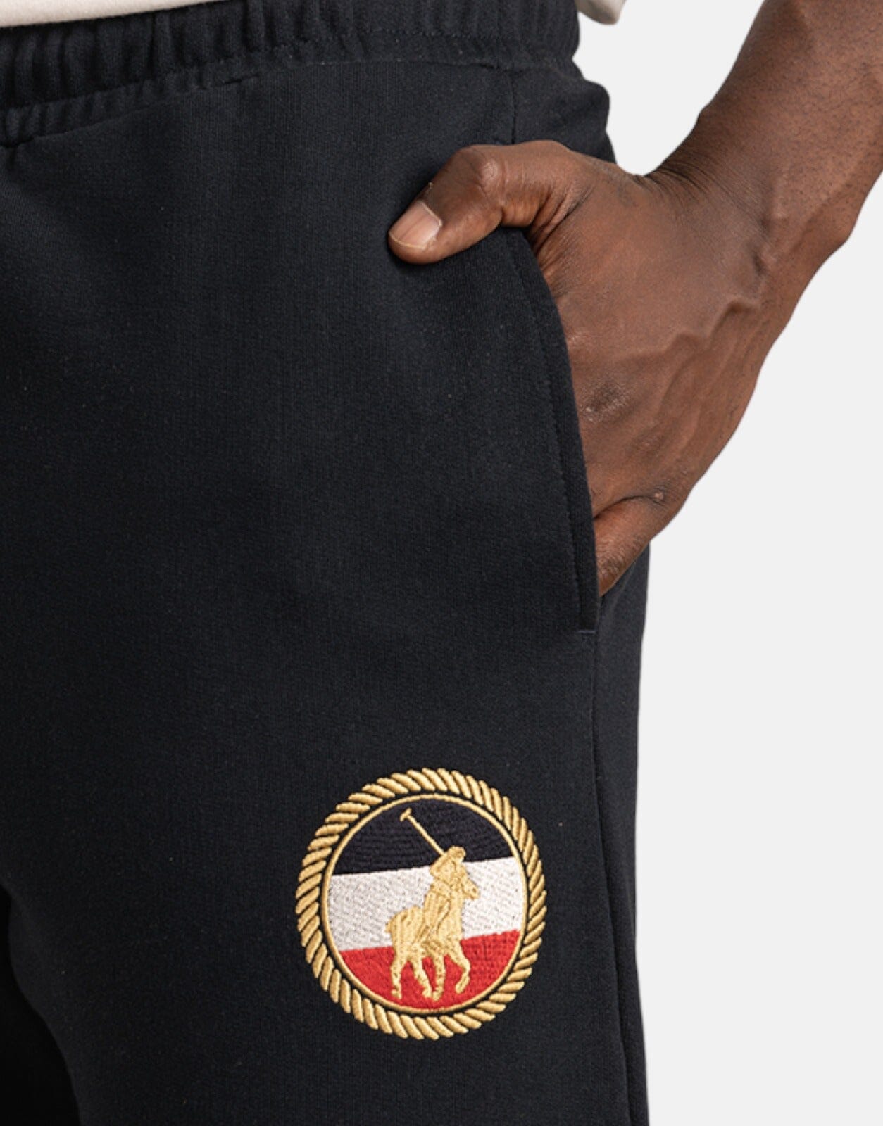 Polo Crest Logo Navy Jogger