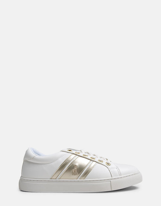 Polo Gold Stripe Side Flash Sneakers