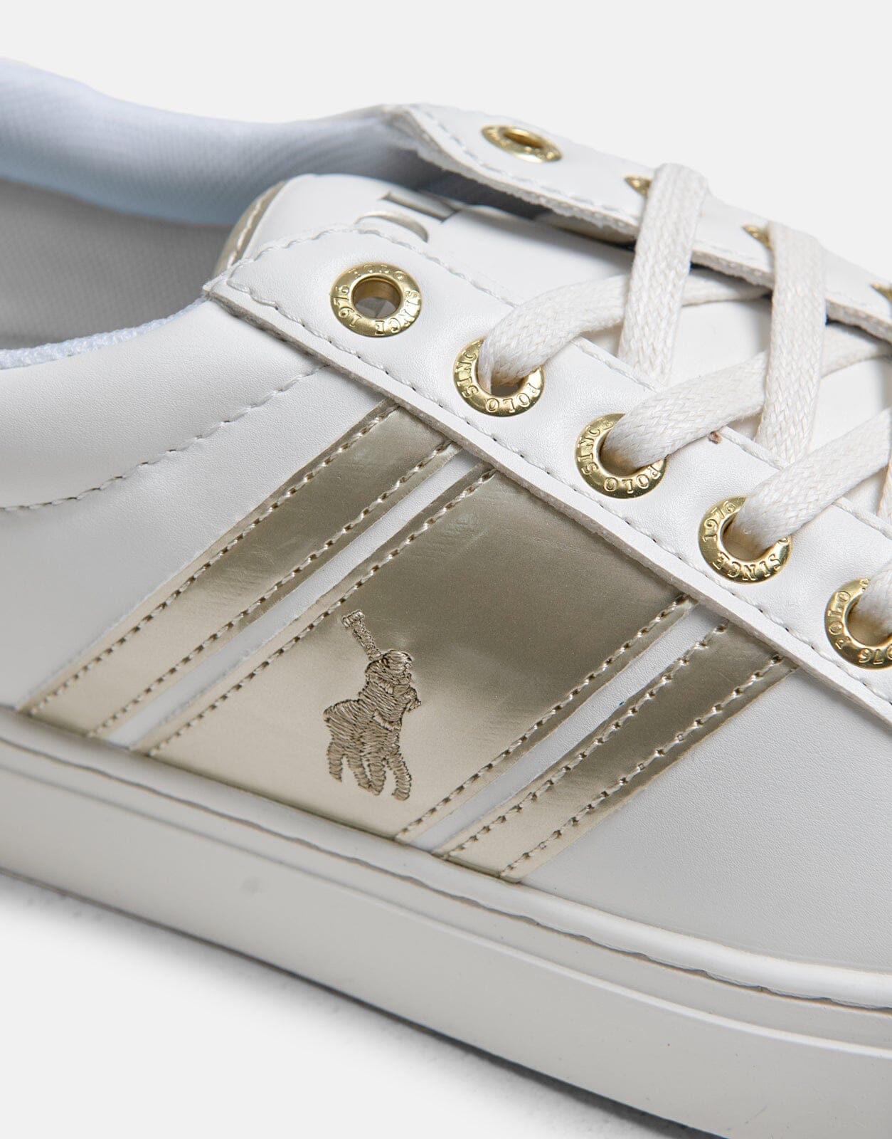 Polo Gold Stripe Side Flash Sneakers