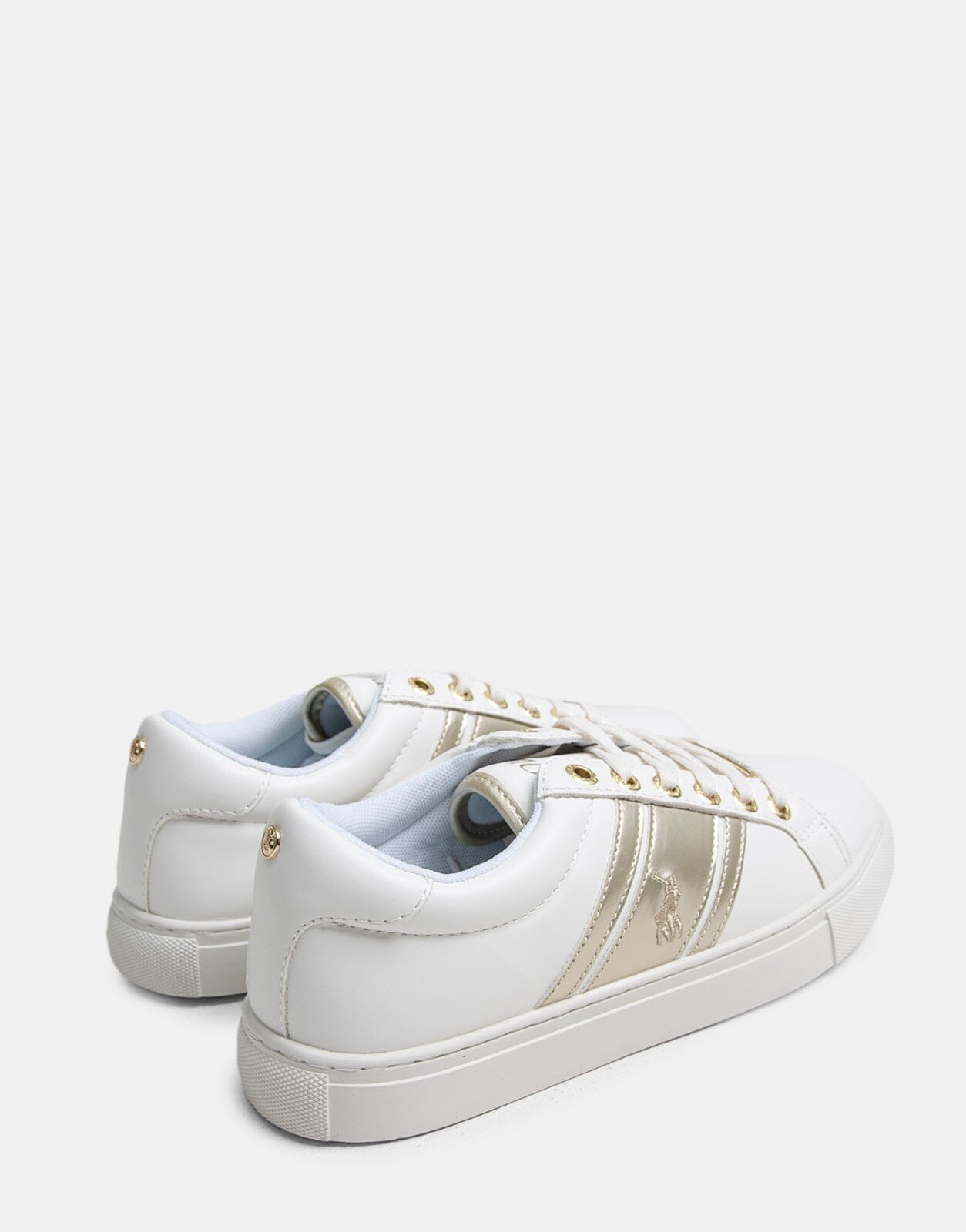 Polo Gold Stripe Side Flash Sneakers