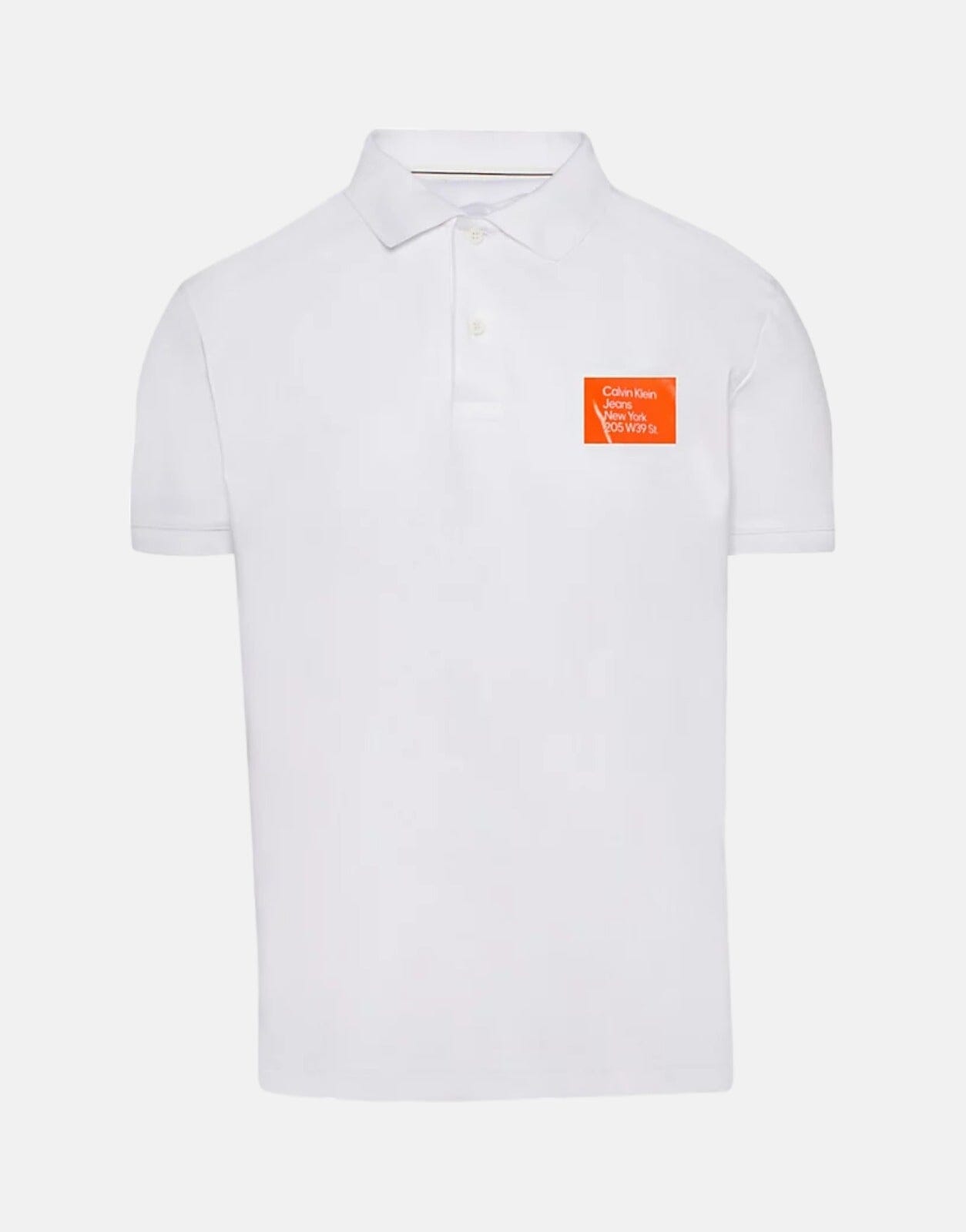 Calvin Klein Orange Address Box Polo Shirt