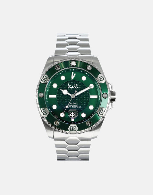 Vialli Elba Oceanic Green/Silver Stainless Steel Watch