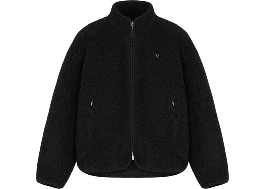 Represent Fleece Zip Through Jacket Black