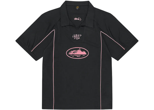 Corteiz Talismo Football Jersey Black/Pink