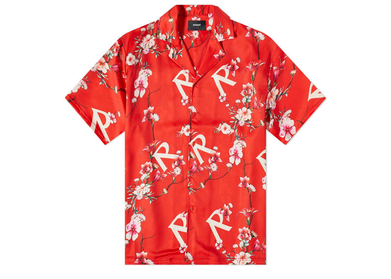 Represent Floral Vacation Shirt Burnt Red