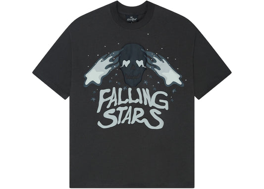 Broken Planet Falling Stars T-Shirt Soot Black