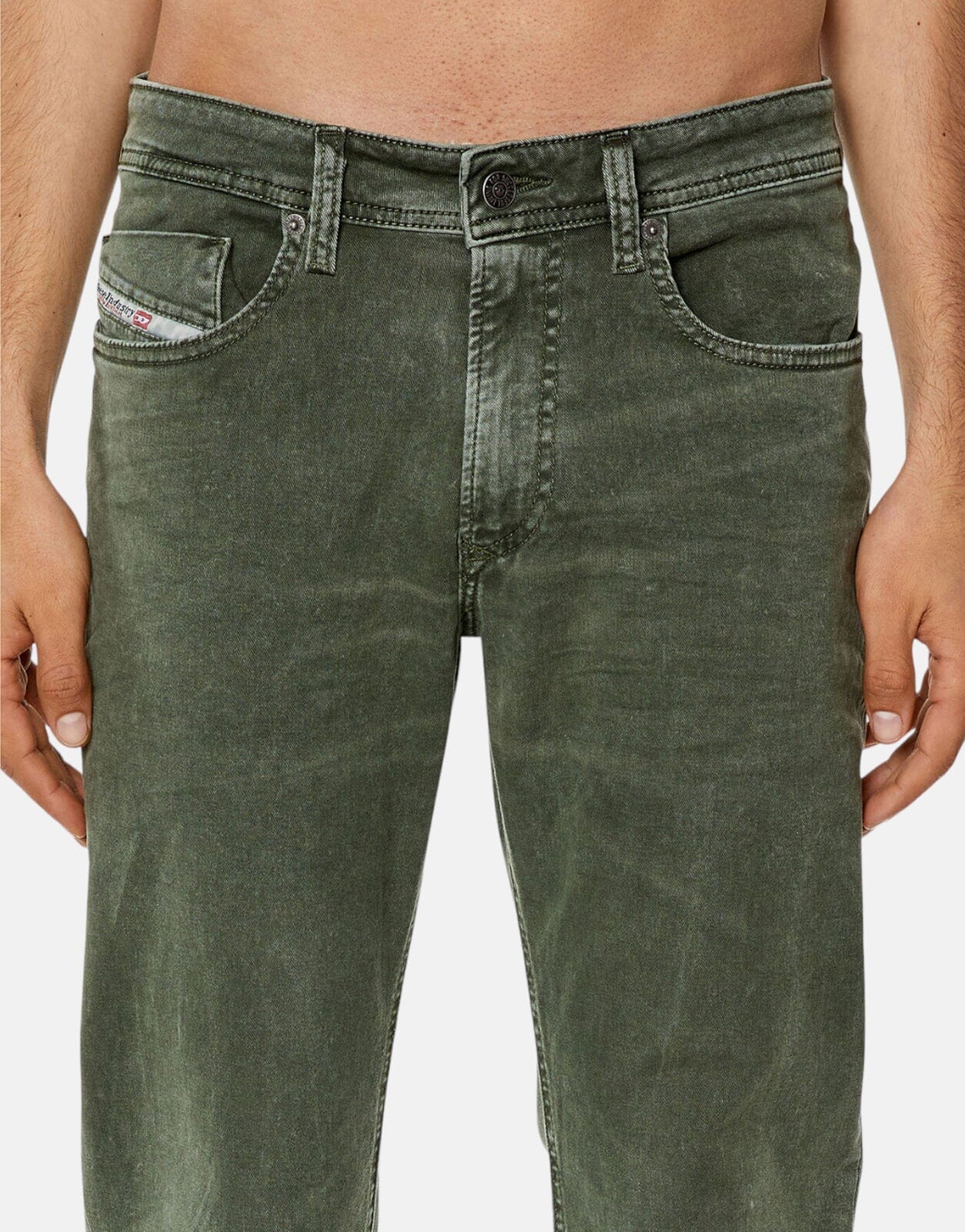 Diesel 1979 Sleenker Green Jeans