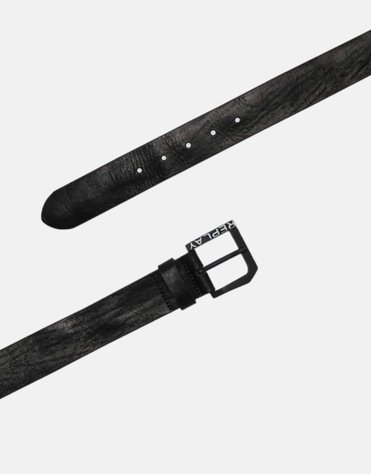 Replay Vintage Effect Leather Belt