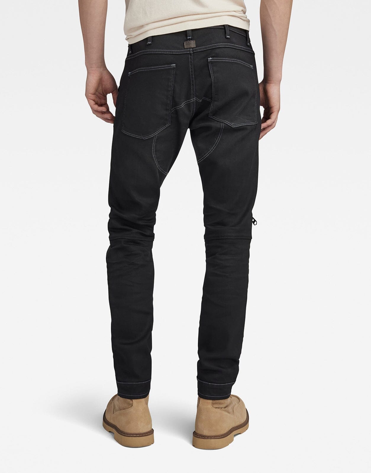 G-Star RAW 5620 3D Zip Knee Skinny Black Jeans