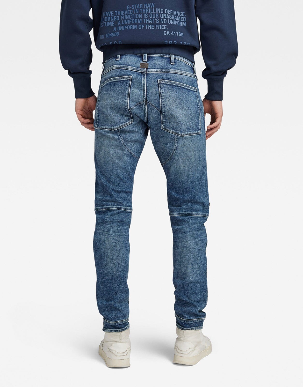 G-Star RAW 5620 3D Zip Knee Skinny Blue Jeans