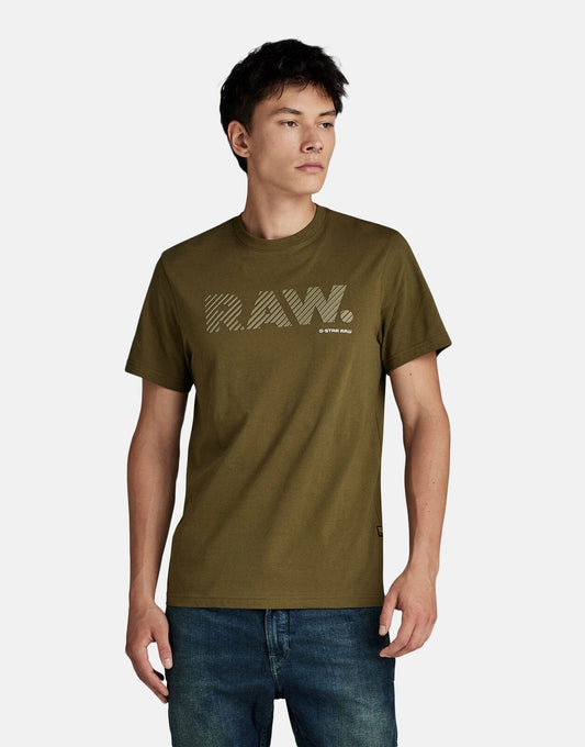 G-Star RAW 3D Raw Logo Slim Green T-Shirt