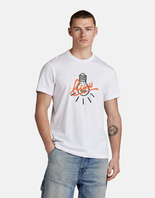 G-Star RAW Light Bulb T-Shirt White