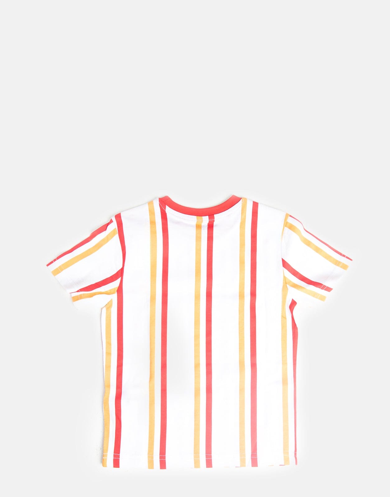 Polo Liam Vertical Stripe T-Shirt Scarlet