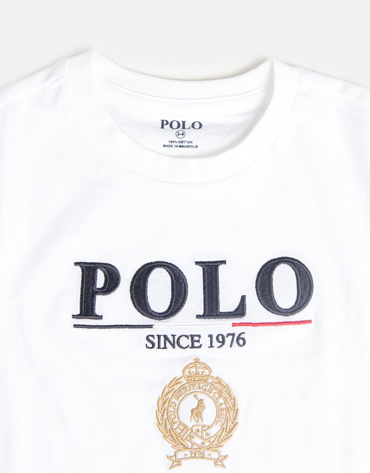 Polo Logan Crested White T-Shirt