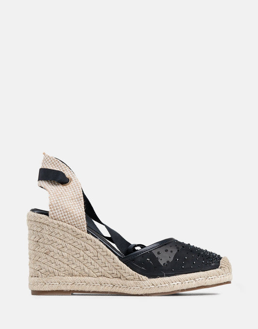 Sissy Boy Mesh Espadrille Wedge