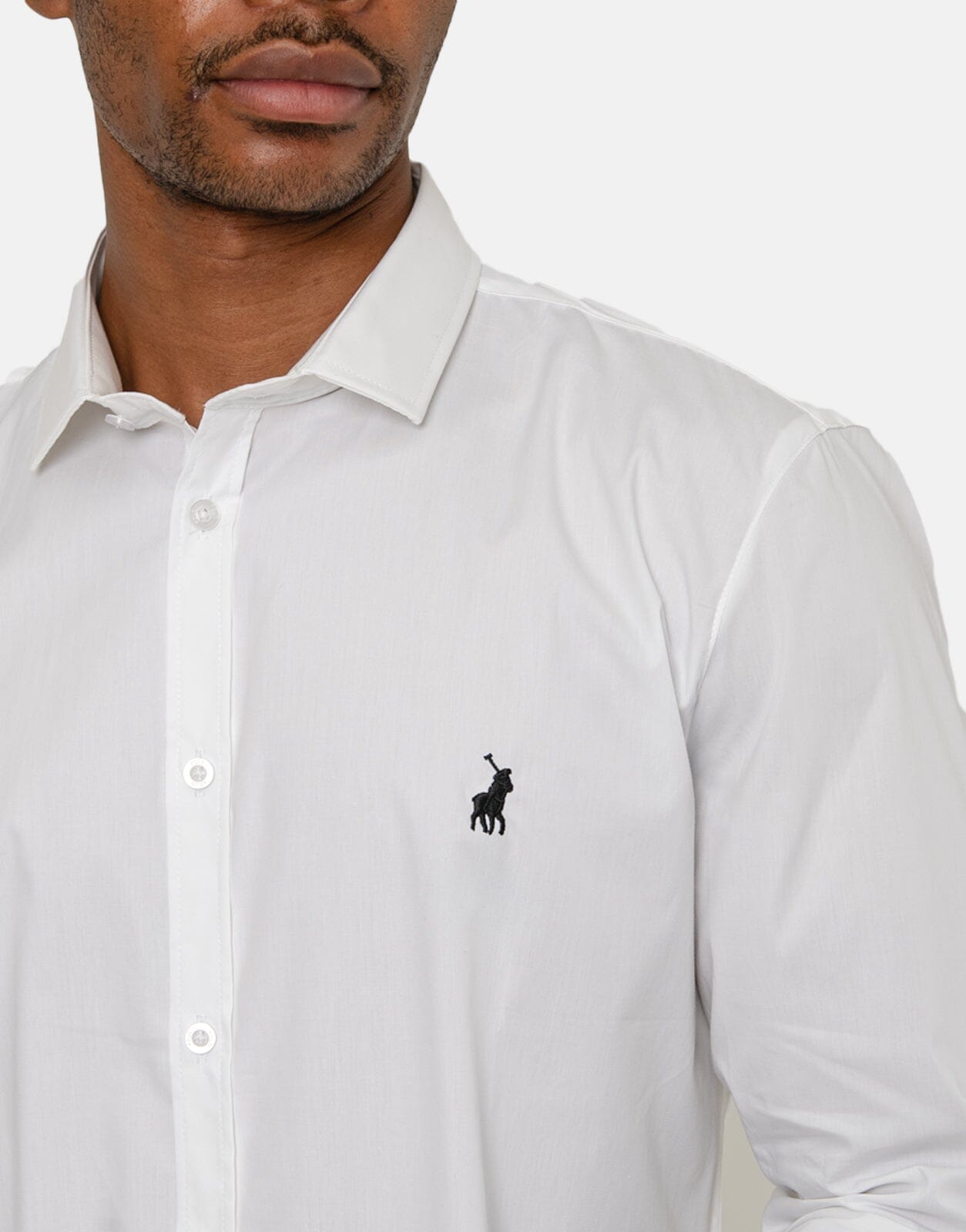 Polo Slim Stretch Shirt White