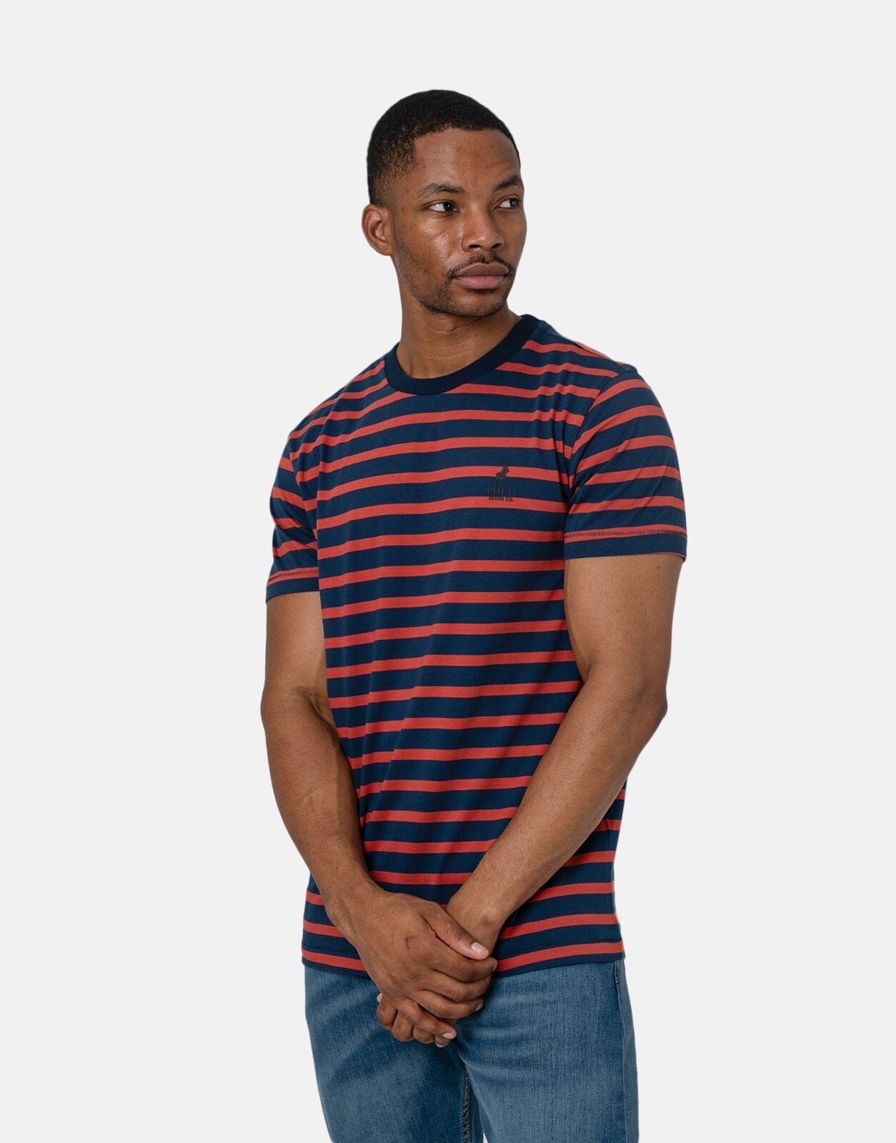 Polo PJC Striped T-Shirt Navy