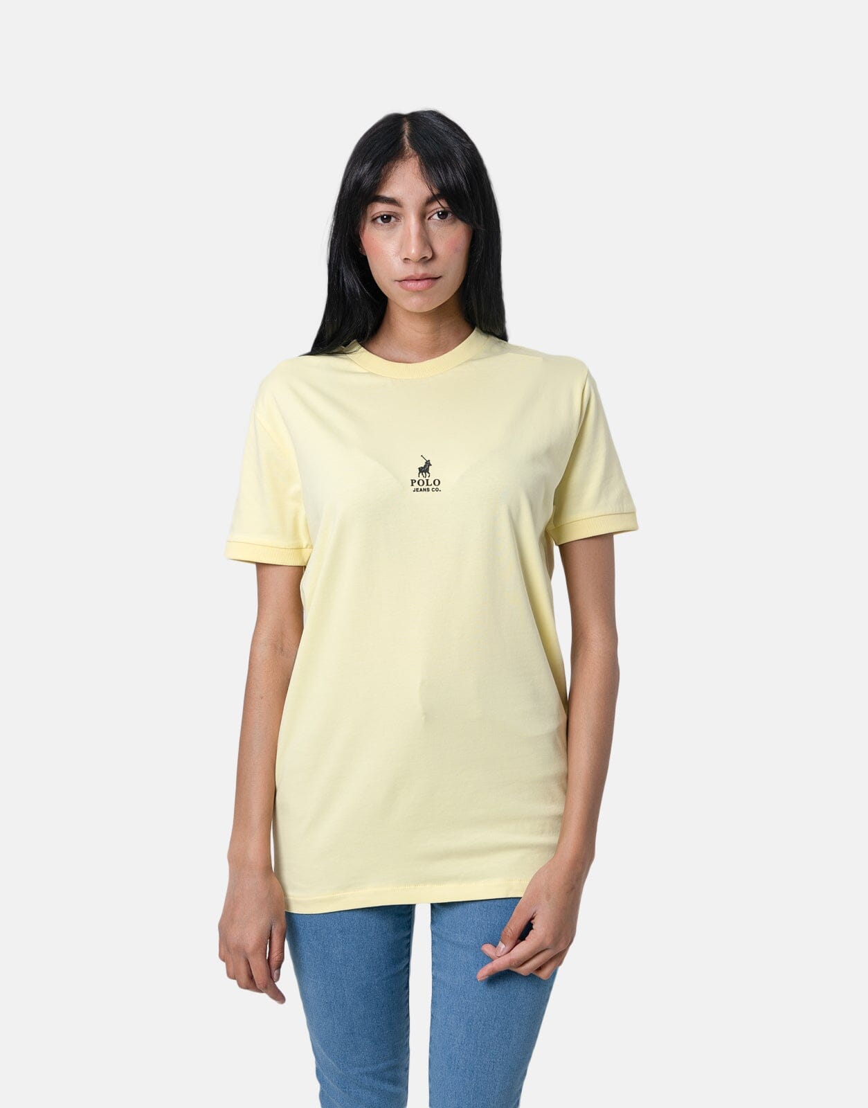 Polo PJC Ribbed Cuff T-Shirt Yellow