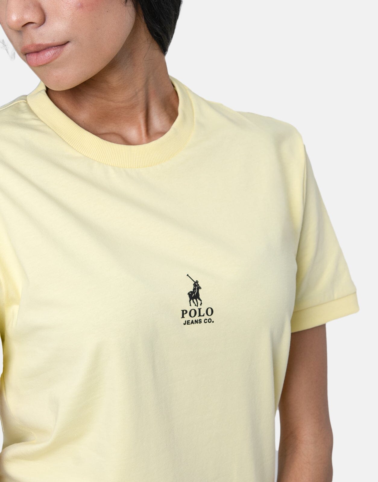 Polo PJC Ribbed Cuff T-Shirt Yellow