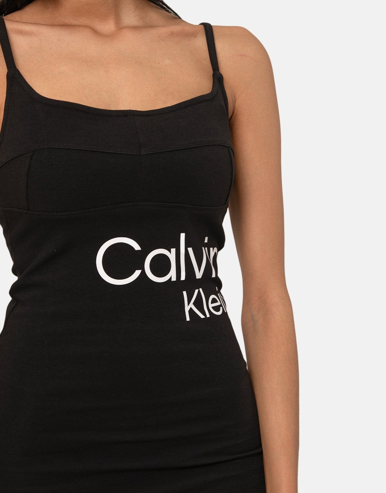 Calvin Klein Corset Seaming Strappy Dress