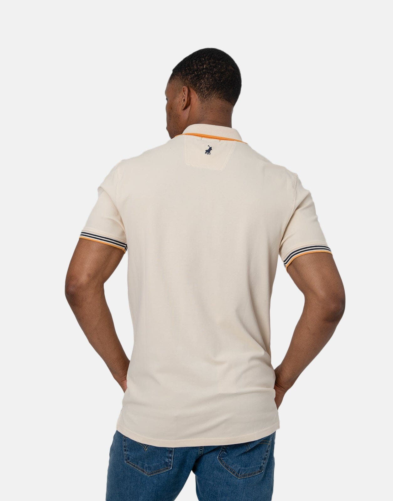 Polo Logo Tipped Golfer Off White