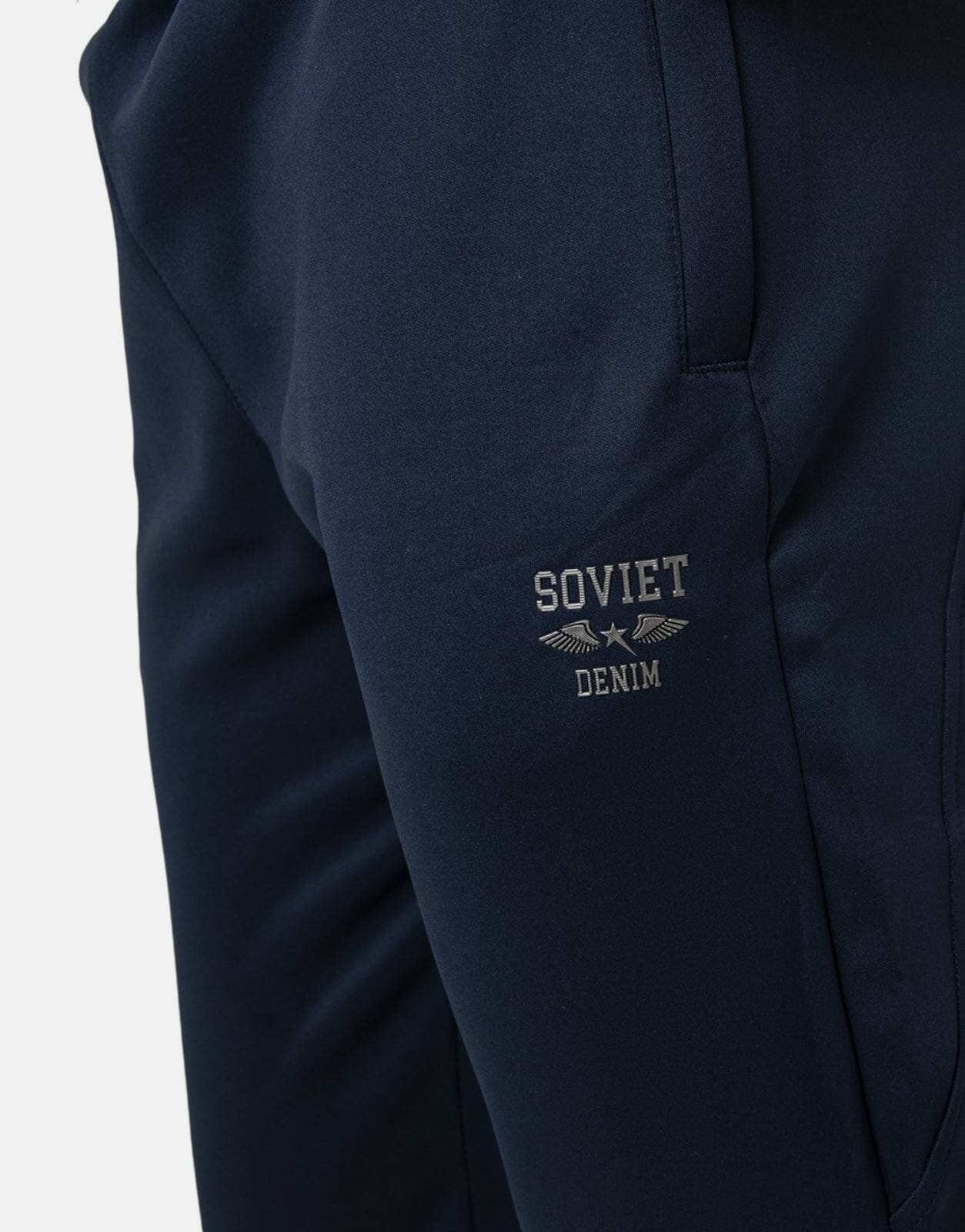 Soviet M Aero Skinny Track Pants Navy