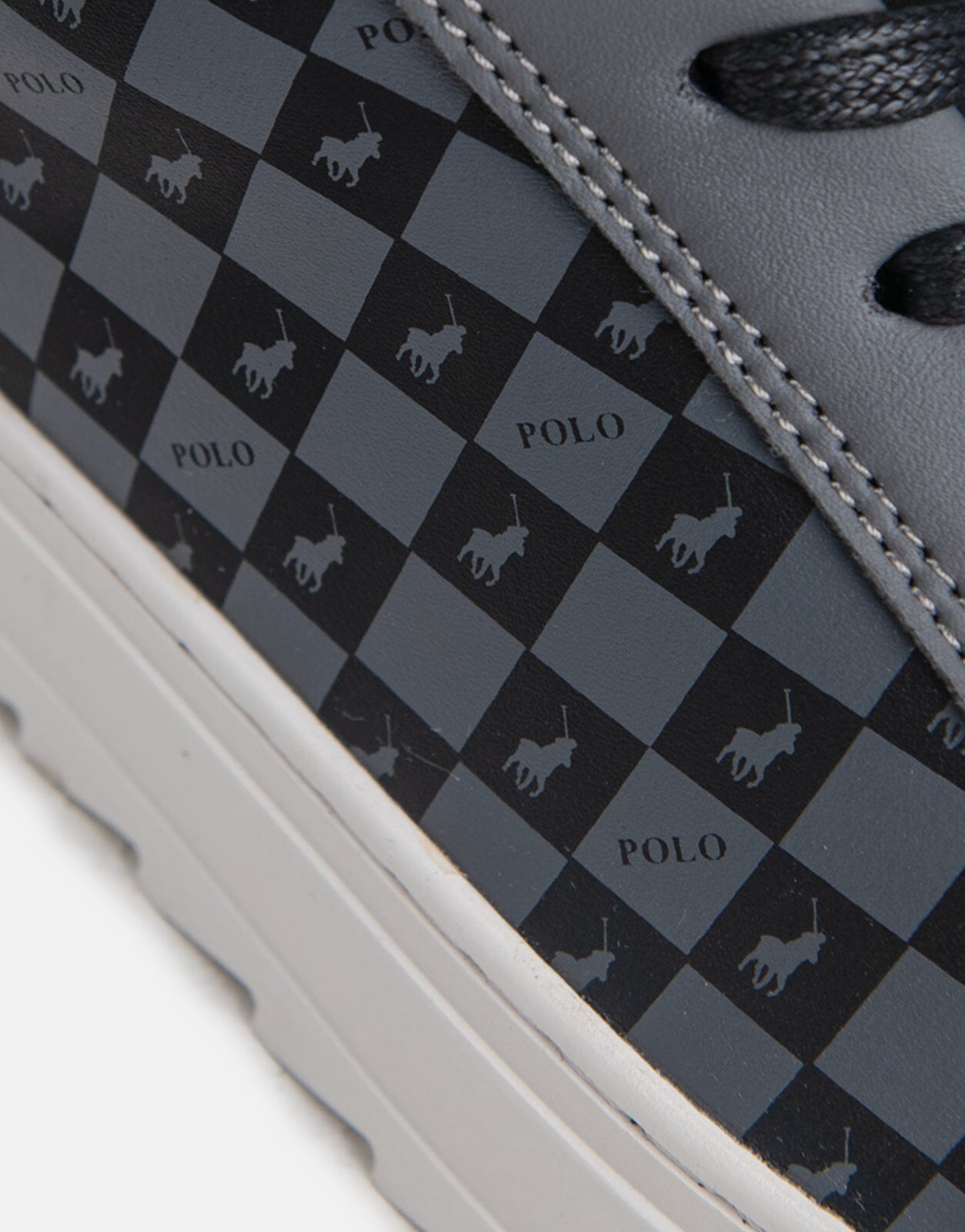 Polo Colour Block Monogram Black Sneakers