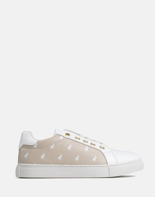 Polo Printed Monogram Stone Sneakers