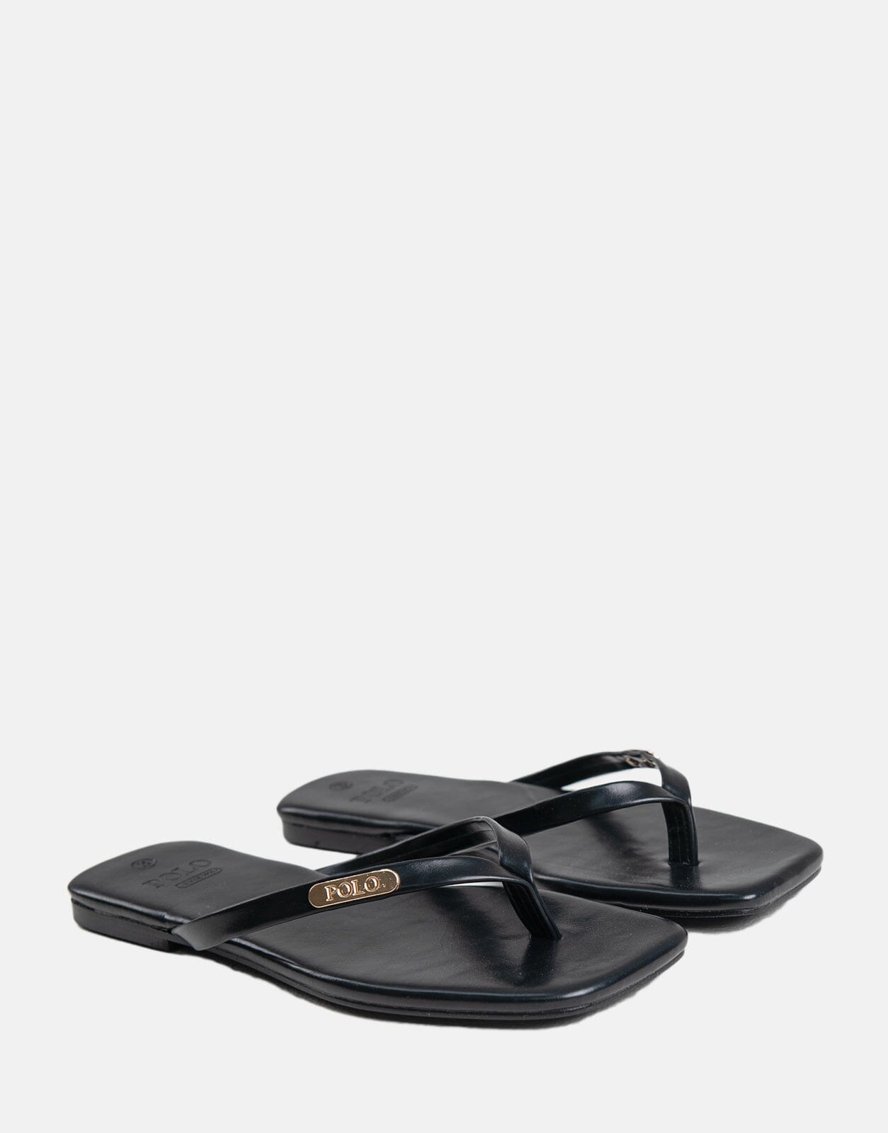 Polo Thong Sandals Black