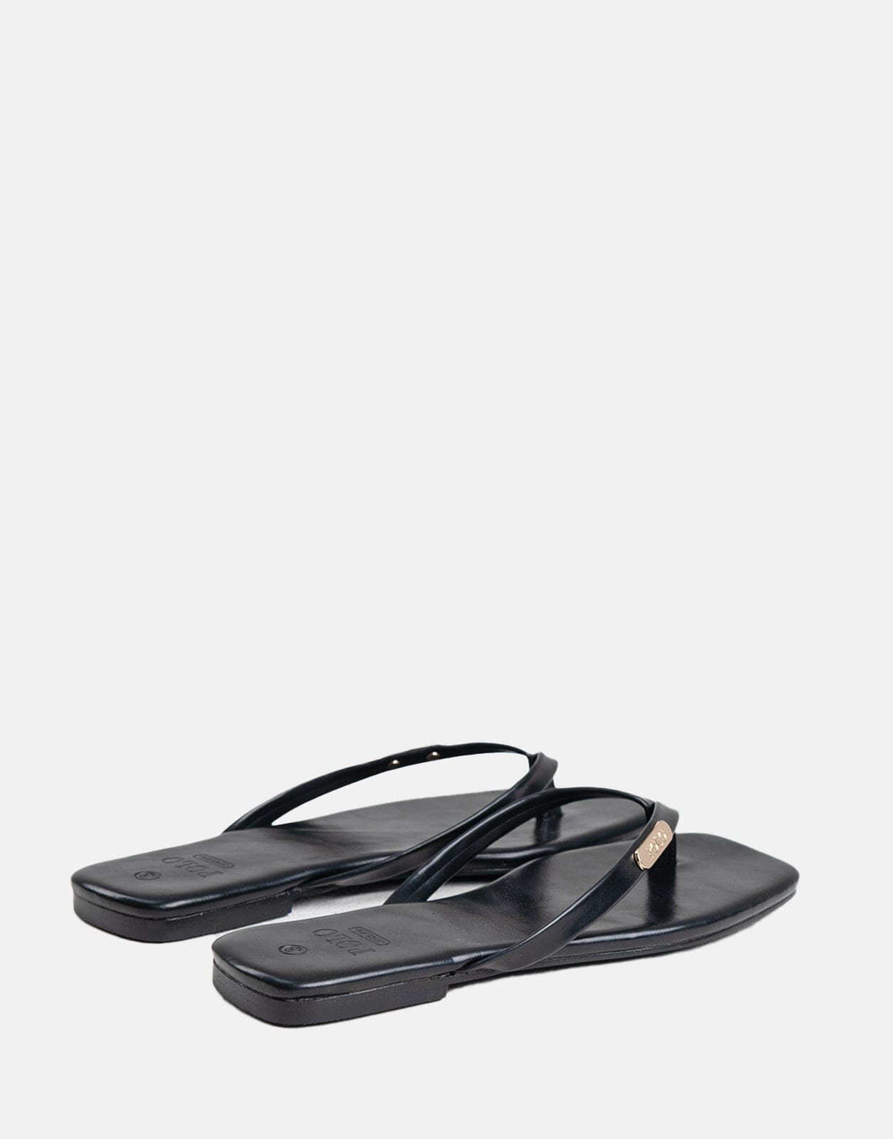 Polo Thong Sandals Black