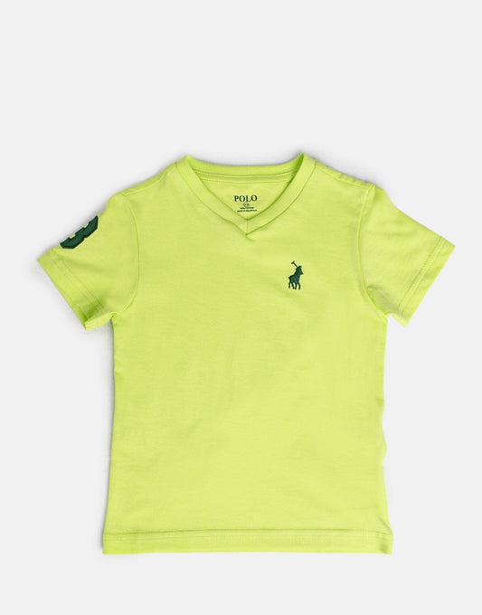 Polo Kids James V-Neck Chartreuse T-Shirt