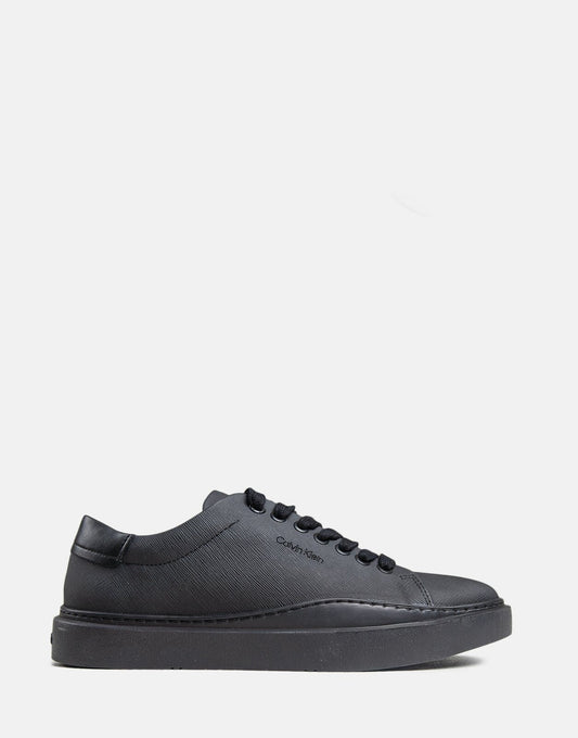 Calvin Klein Low Top Lace Up Black Sneaker