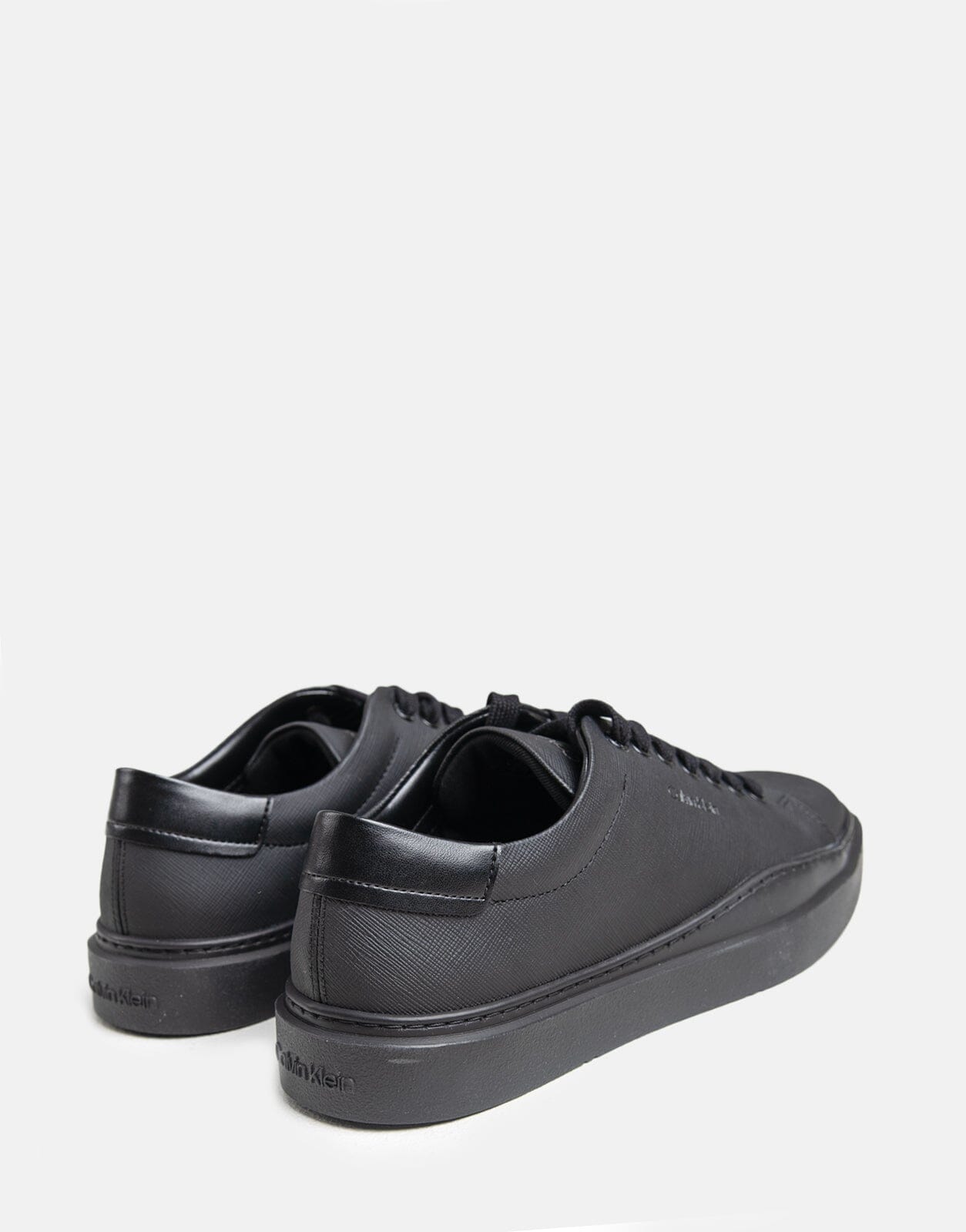 Calvin Klein Low Top Lace Up Black Sneaker