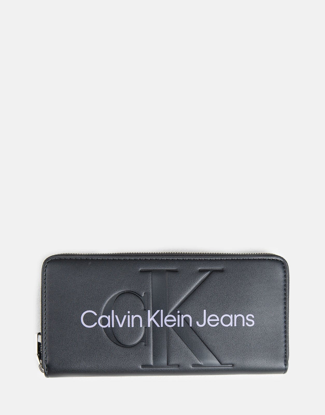 Calvin Klein Sculpted Mono Zip Black Wallet